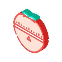 pomodoro technique time management isometric icon vector illustration