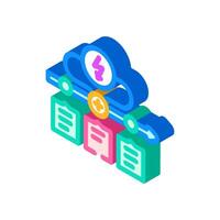 hacking time management isometric icon vector illustration