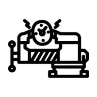 compression time management line icon vector illustration