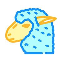 sheep animal color icon vector illustration