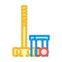 croquet game color icon vector illustration