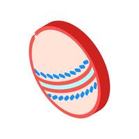 ball croquet game isometric icon vector illustration