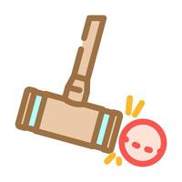 stroke croquet game color icon vector illustration