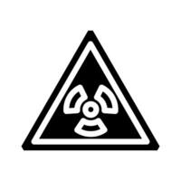 energía símbolo nuclear glifo icono vector ilustración