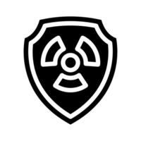 security nuclear energy glyph icon vector illustration