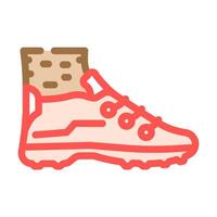 shoes paintball game color icon vector illustration