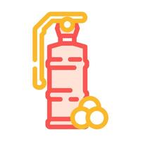 grenade paintball game color icon vector illustration