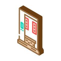 infrared sauna isometric icon vector illustration