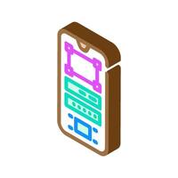 prototype ux ui design isometric icon vector illustration