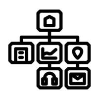 information architecture ux ui design line icon vector illustration