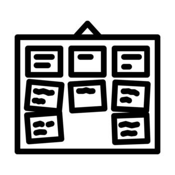 card sorting ux ui design line icon vector illustration