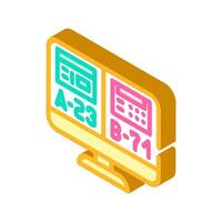 ab testing ux ui design isometric icon vector illustration