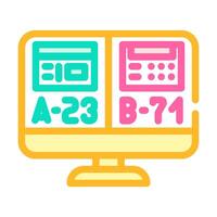 ab testing ux ui design color icon vector illustration