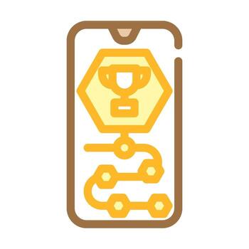 gamificación ux ui diseño color icono vector ilustración