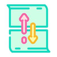 scroll hijacking ux ui design color icon vector illustration