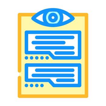 visual realimentación ux ui diseño color icono vector ilustración