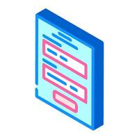 microcopy ux ui design isometric icon vector illustration