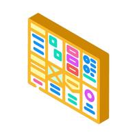 crazy 8s ux ui design isometric icon vector illustration