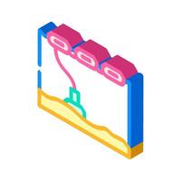 wave energy generation tidal isometric icon vector illustration