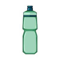 plastic bike bottle cartoon vector illustration