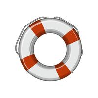 lifesaver lifebuoy cartoon vector illustration