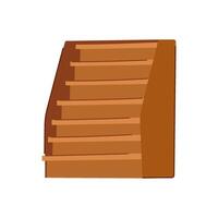 shelf magazine rack cartoon vector illustration