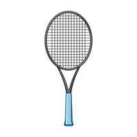equipment tennis racket cartoon vector illustration