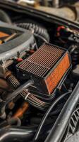 AI generated Air filter replacement engine breath photo