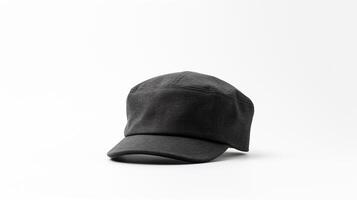 AI generated Photo of Charcoal Newsboy Cap isolated on white background. AI Generated