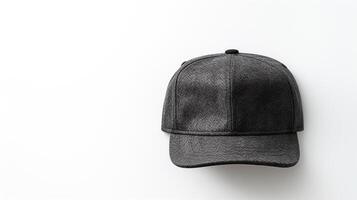 AI generated Photo of Charcoal Flat Cap isolated on white background. AI Generated