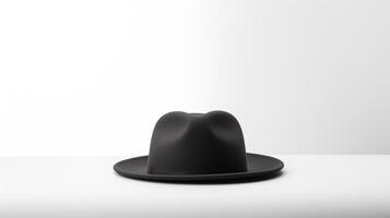 AI generated Photo of Charcoal Trilby Hat isolated on white background. AI Generated