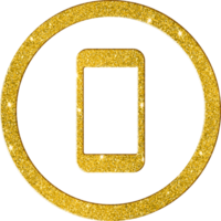 cintilante ouro brilhar Smartphone ícone png