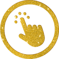 Shimmering Gold Price Tag Icon png