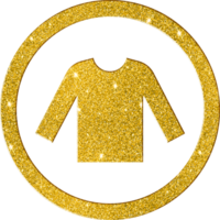 golden funkeln Sweatshirt Symbol png