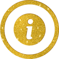 schimmernd Gold funkeln Information Symbol Symbol png