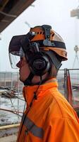 AI generated Wearable tech for construction safety photo