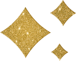 glänsande guld glitter konstellation png