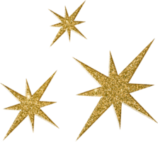 oro stella scintillio effetto png