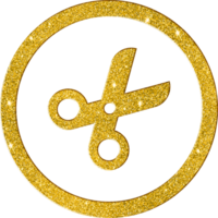 oro Brillantina comida conjunto icono png