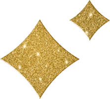 skinande guld stjärna gnistra array png