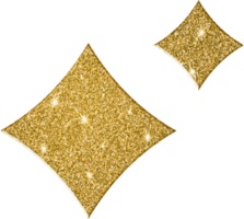 glänzend Gold Star funkeln Array png