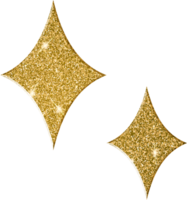 Deluxe golden Sternenlicht Cluster png