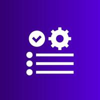 quality control in production icon for web vector