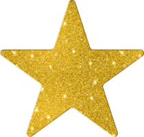 5-spitz Star gerundet gestalten Gold funkeln 3d Prämie elegant funkelnd dekorativ glänzend schick Basic Formen png