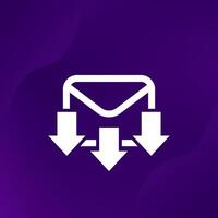 email message icon for apps or web vector