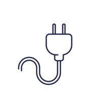 plug for a chinese socket line icon vector