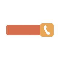 Template for phone number. Contact support vector