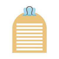 Cute blank reminder paper note vector