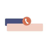 Template for phone number. Contact support vector