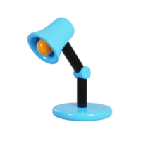 3d rendering table lamp icon. Education sign icon concept. 3d illustration png